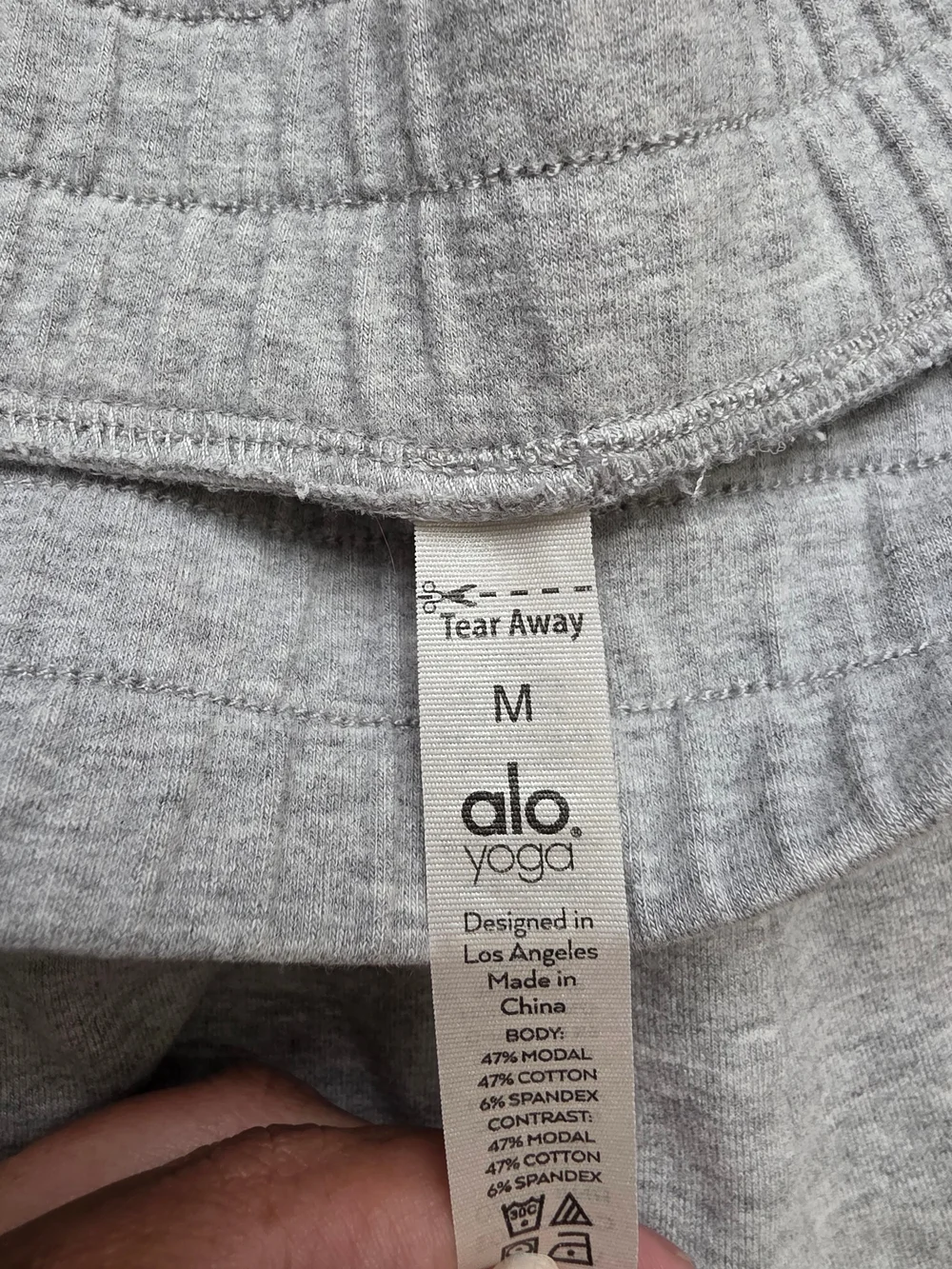 ALO Yoga Light Gray Women's Unwind Sweatpants Size Medium